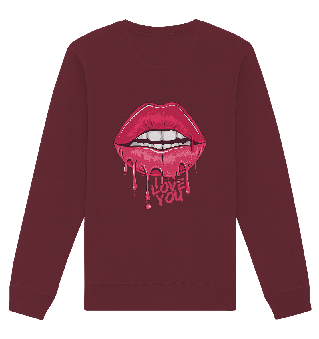 Aq Vogue DTF I Love You - Organic Basic Unisex Sweatshirt
