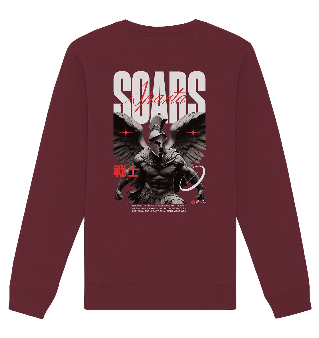 Aq Vogue DTF Spartan Wings - Organic Basic Unisex Sweatshirt