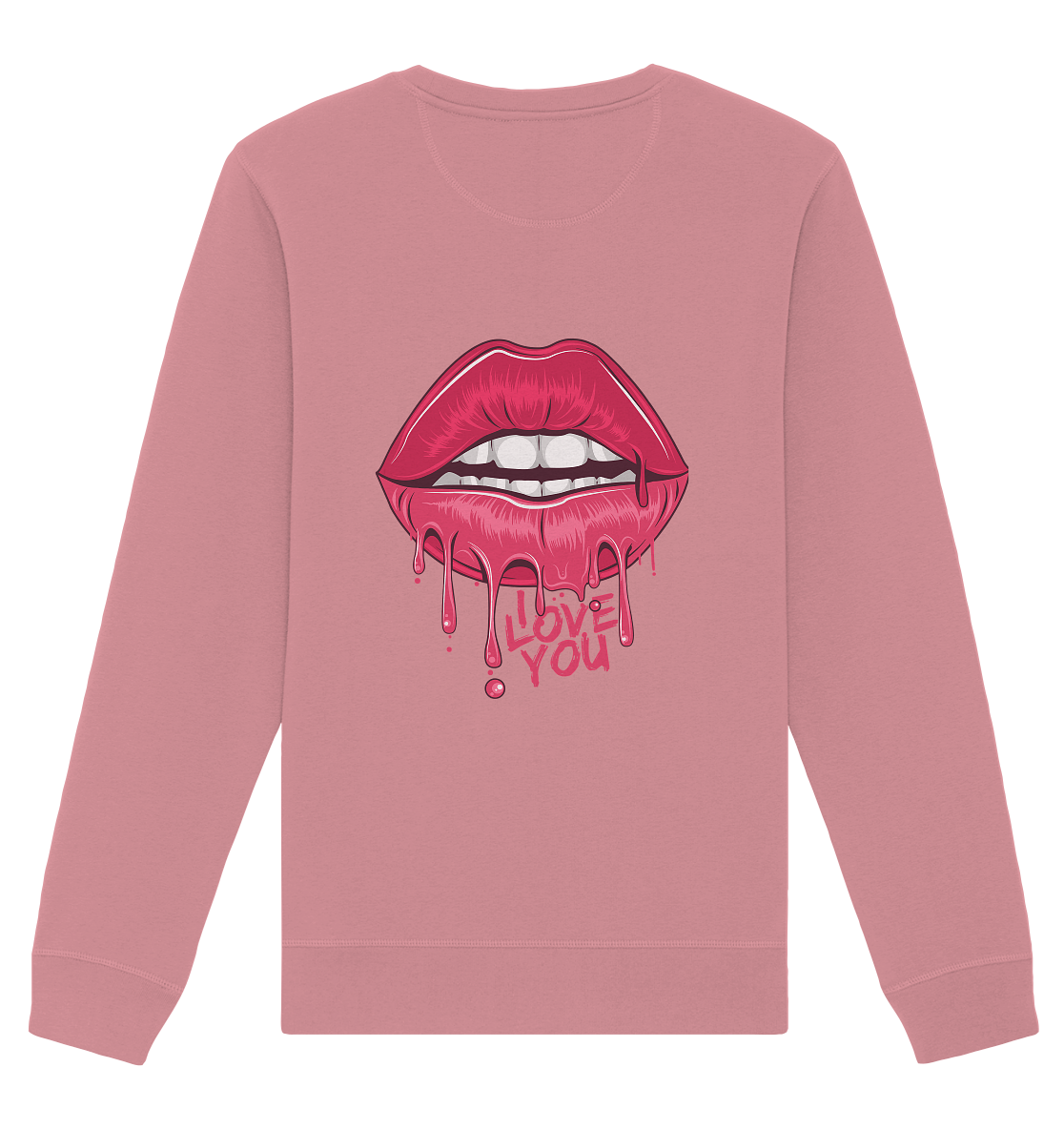 Aq Vogue DTF I Love You - Organic Basic Unisex Sweatshirt