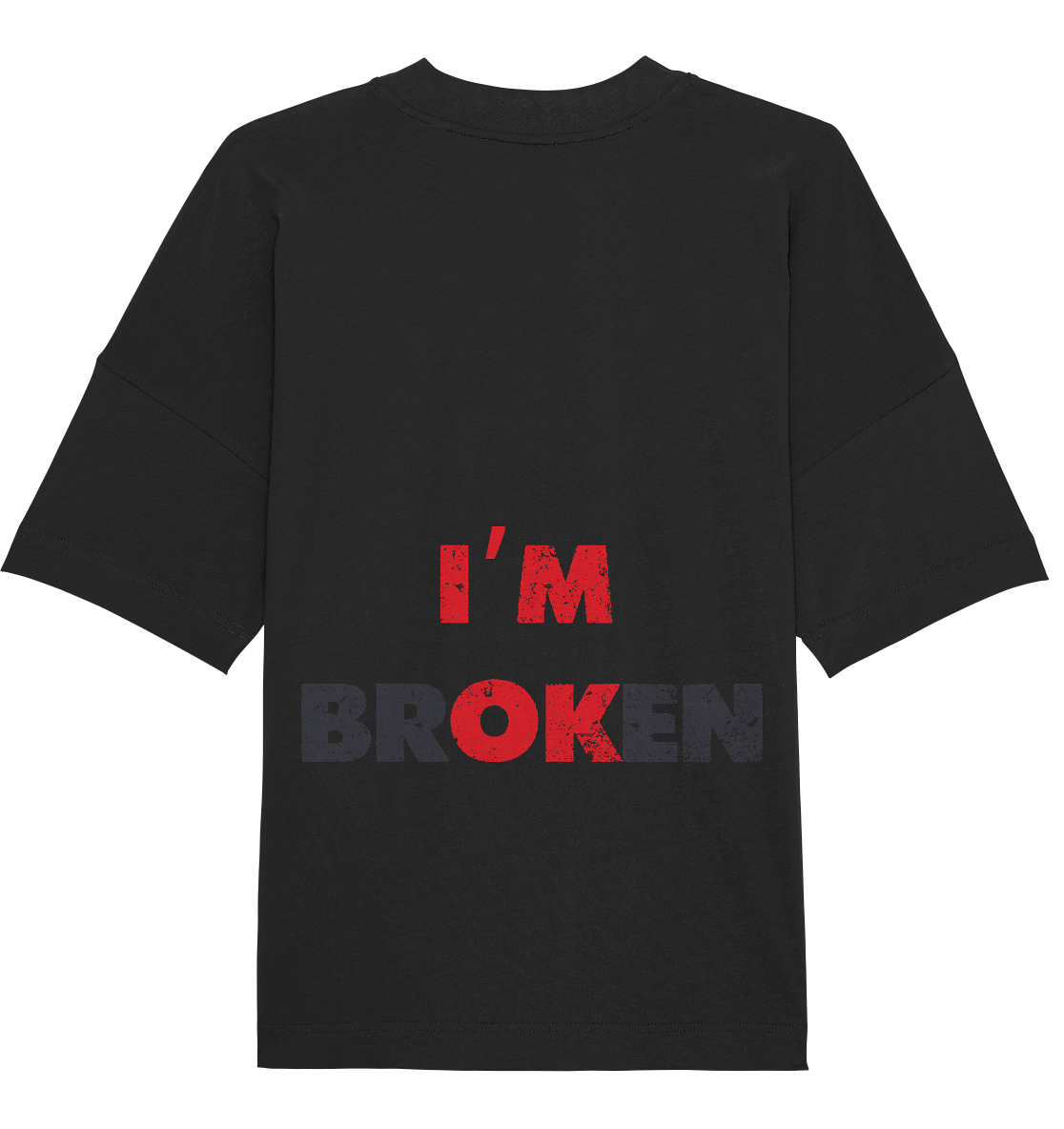 Aq Vogue DTF Im Ok - Organic Oversize Shirt