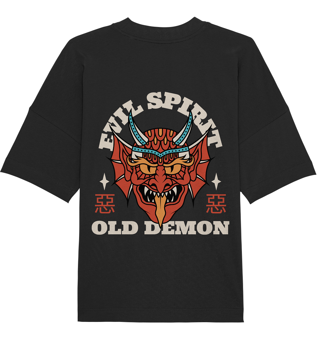 Aq Vogue DTF Demon - Organic Oversize Shirt