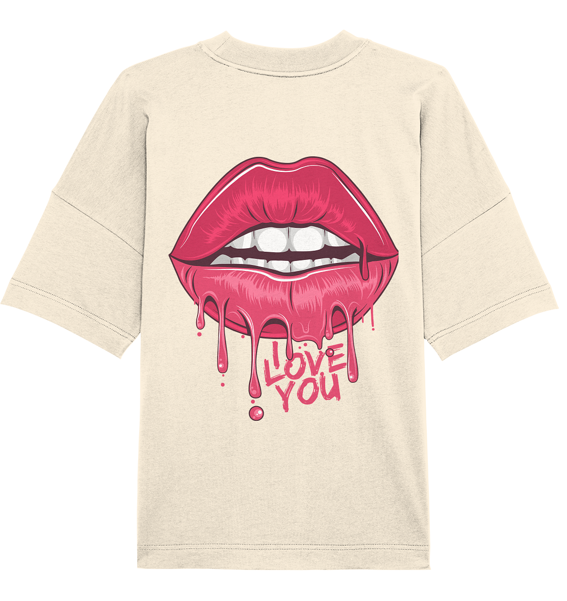 Aq Vogue DTF I Love You - Organic Oversize Shirt