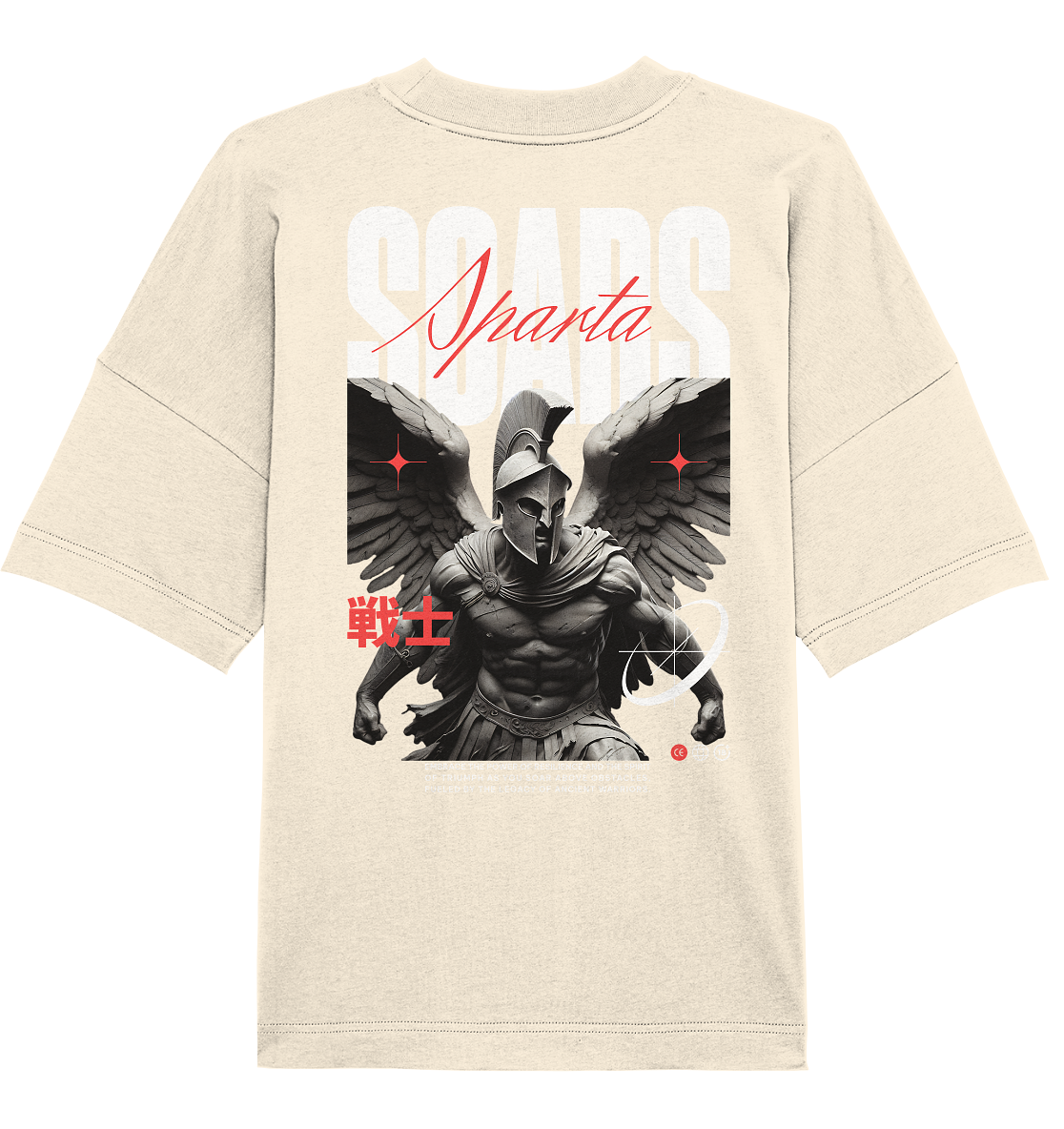Aq Vogue DTF Spartan Wings - Organic Oversize Shirt