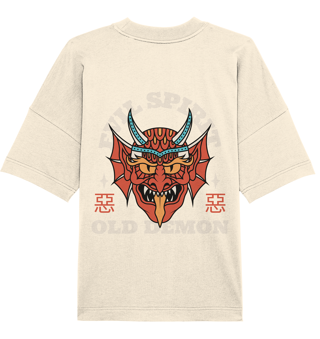 Aq Vogue DTF Demon - Organic Oversize Shirt