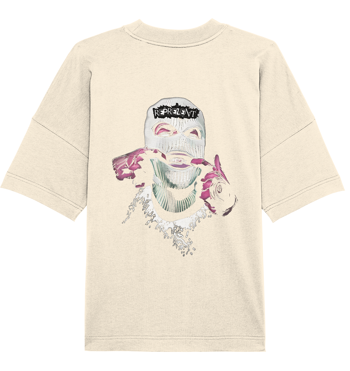Aq Vogue DTF masked - Organic Oversize Shirt