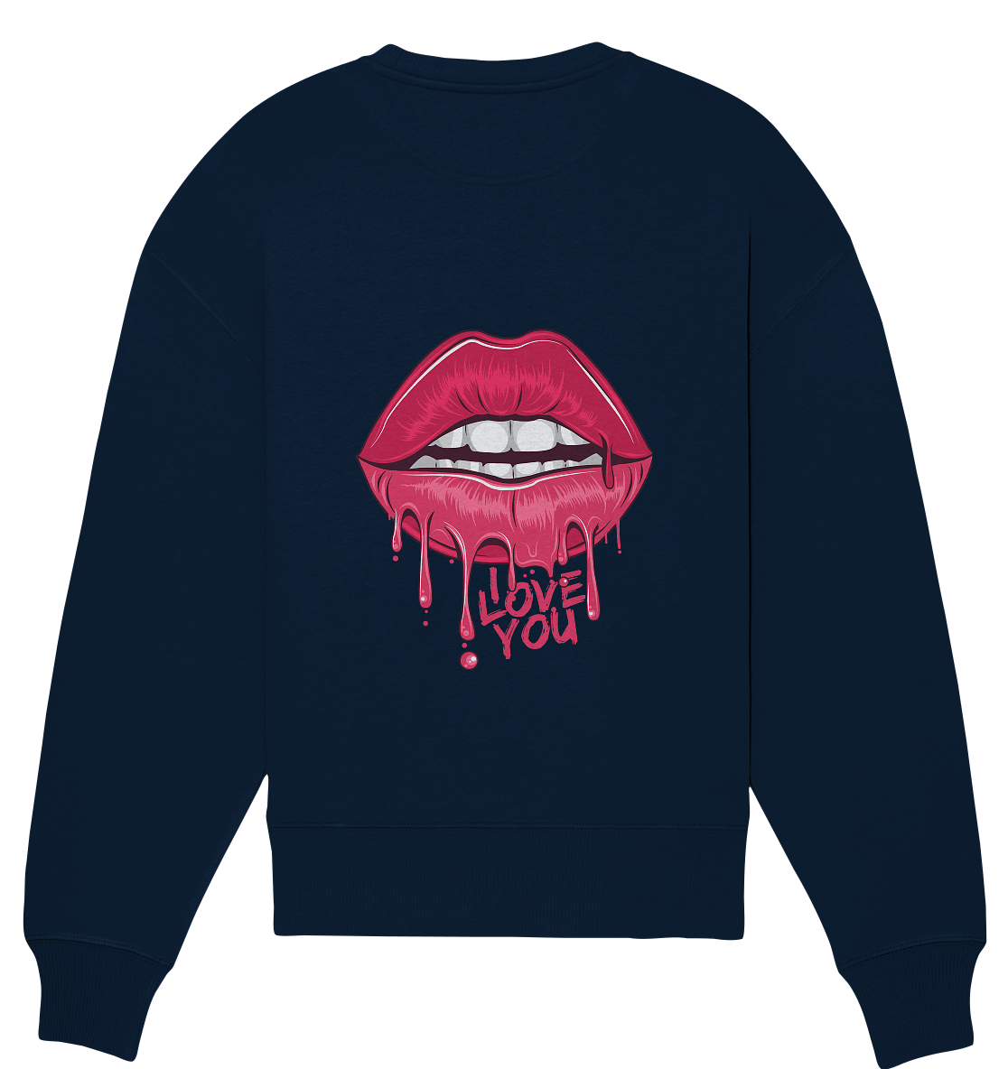 Aq Vogue DTF I Love You - Organic Oversize Sweatshirt
