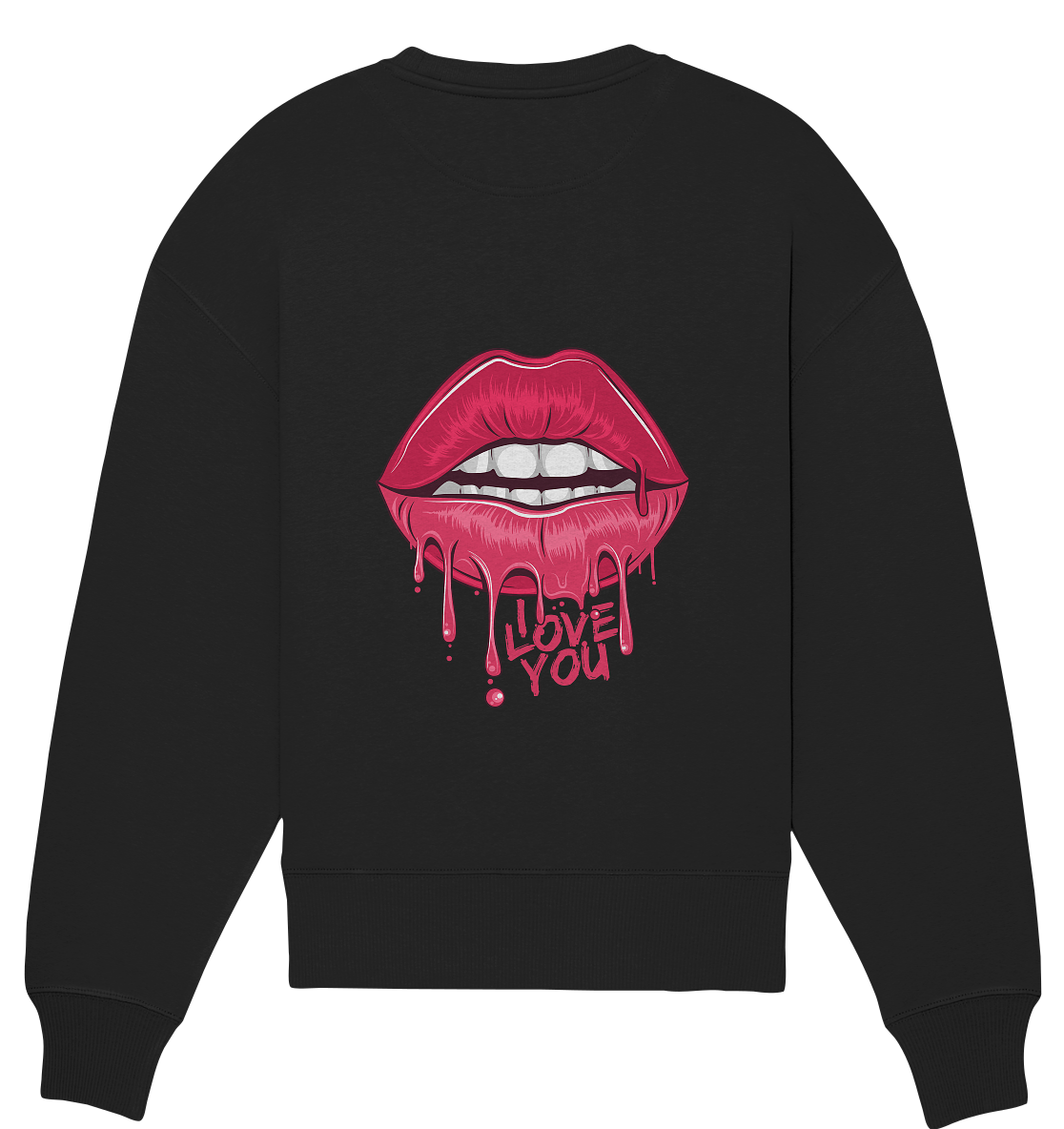 Aq Vogue DTF I Love You - Organic Oversize Sweatshirt