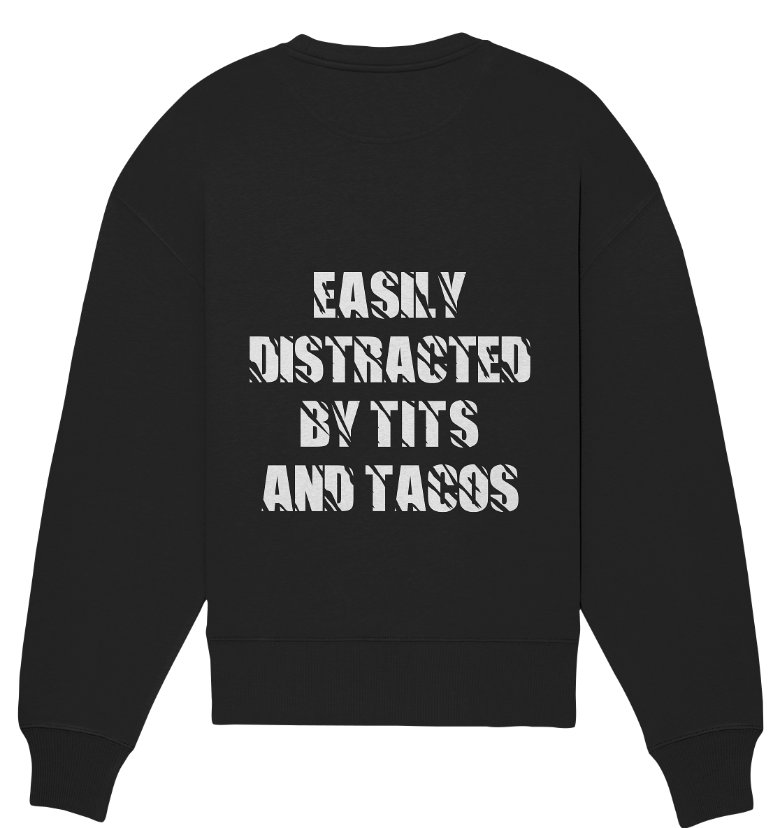 Aq Vogue DTF Distracted - Organic Oversize Sweatshirt