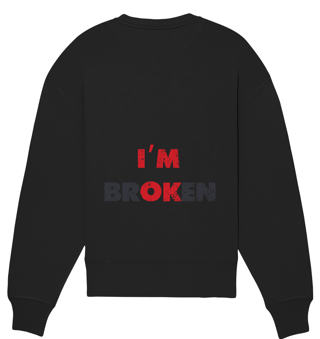 Aq Vogue DTF Im Ok - Organic Oversize Sweatshirt