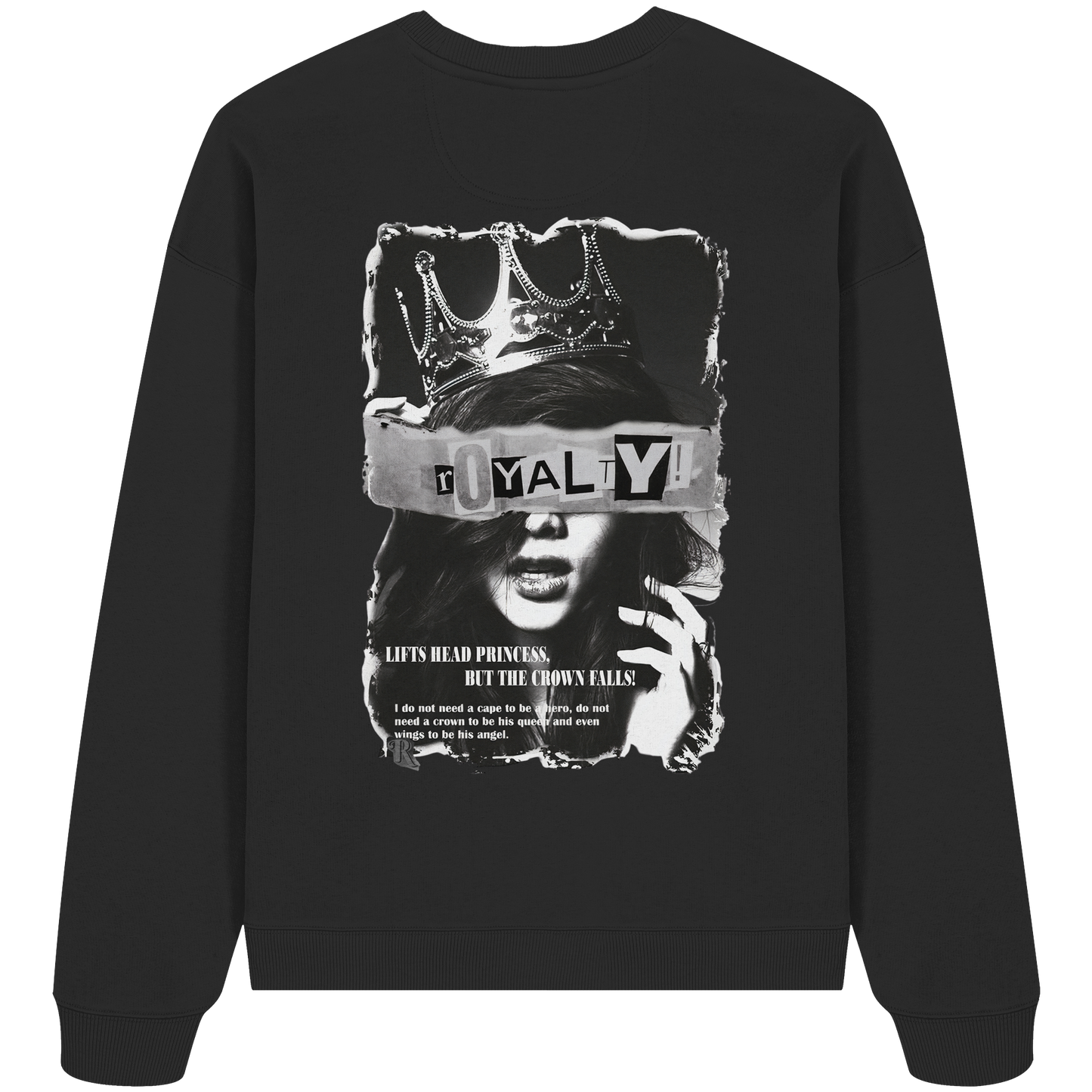 Aq Vogue DTF Royalty - Organic Oversize Sweatshirt