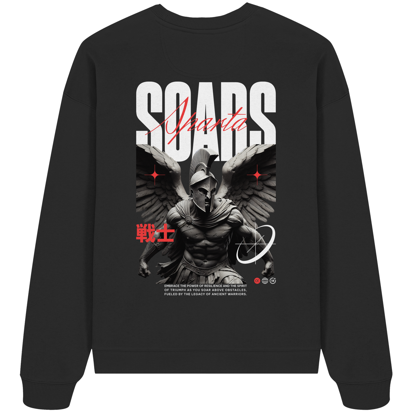 Aq Vogue DTF Spartan Wings - Organic Oversize Sweatshirt