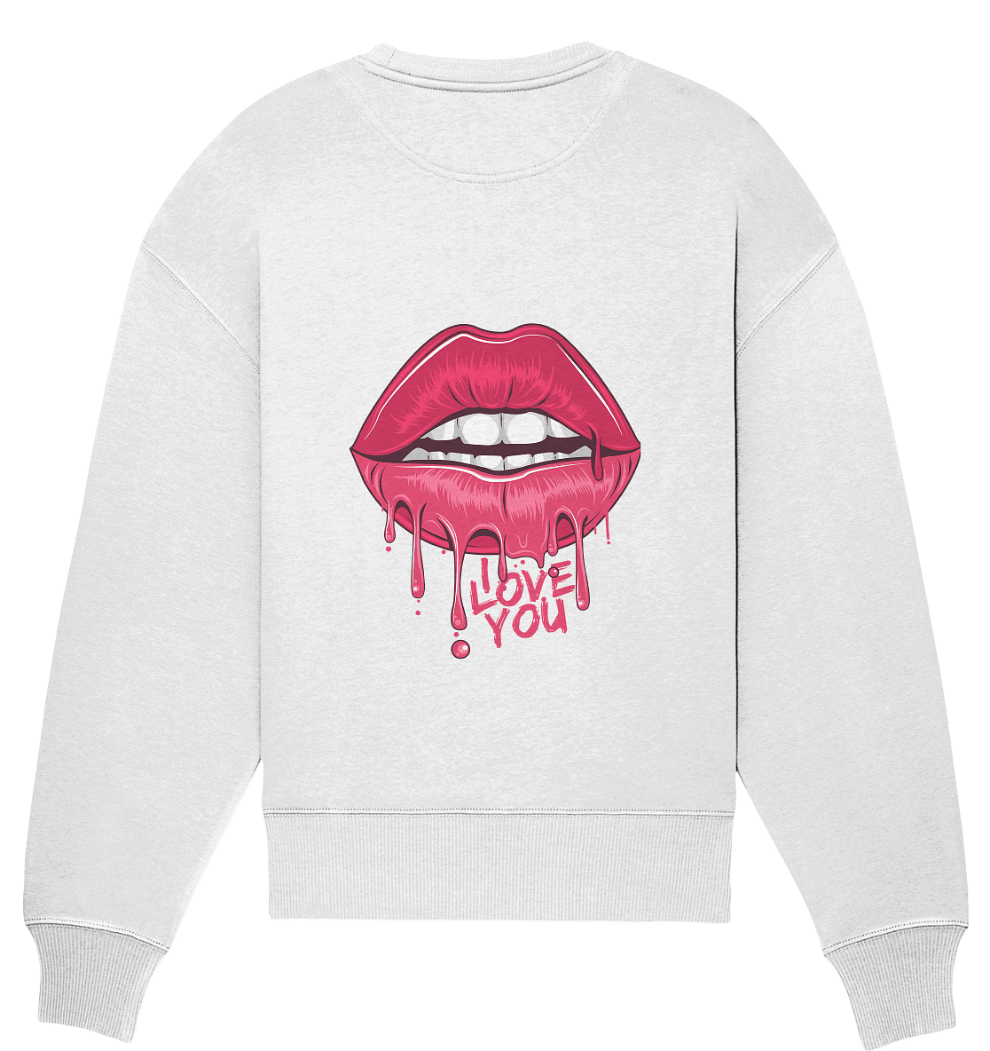 Aq Vogue DTF I Love You - Organic Oversize Sweatshirt