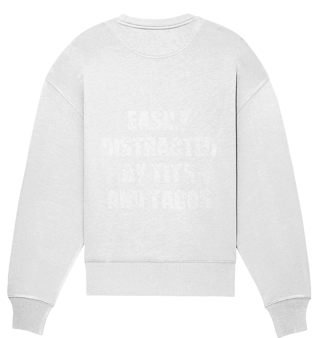 Aq Vogue DTF Distracted - Organic Oversize Sweatshirt