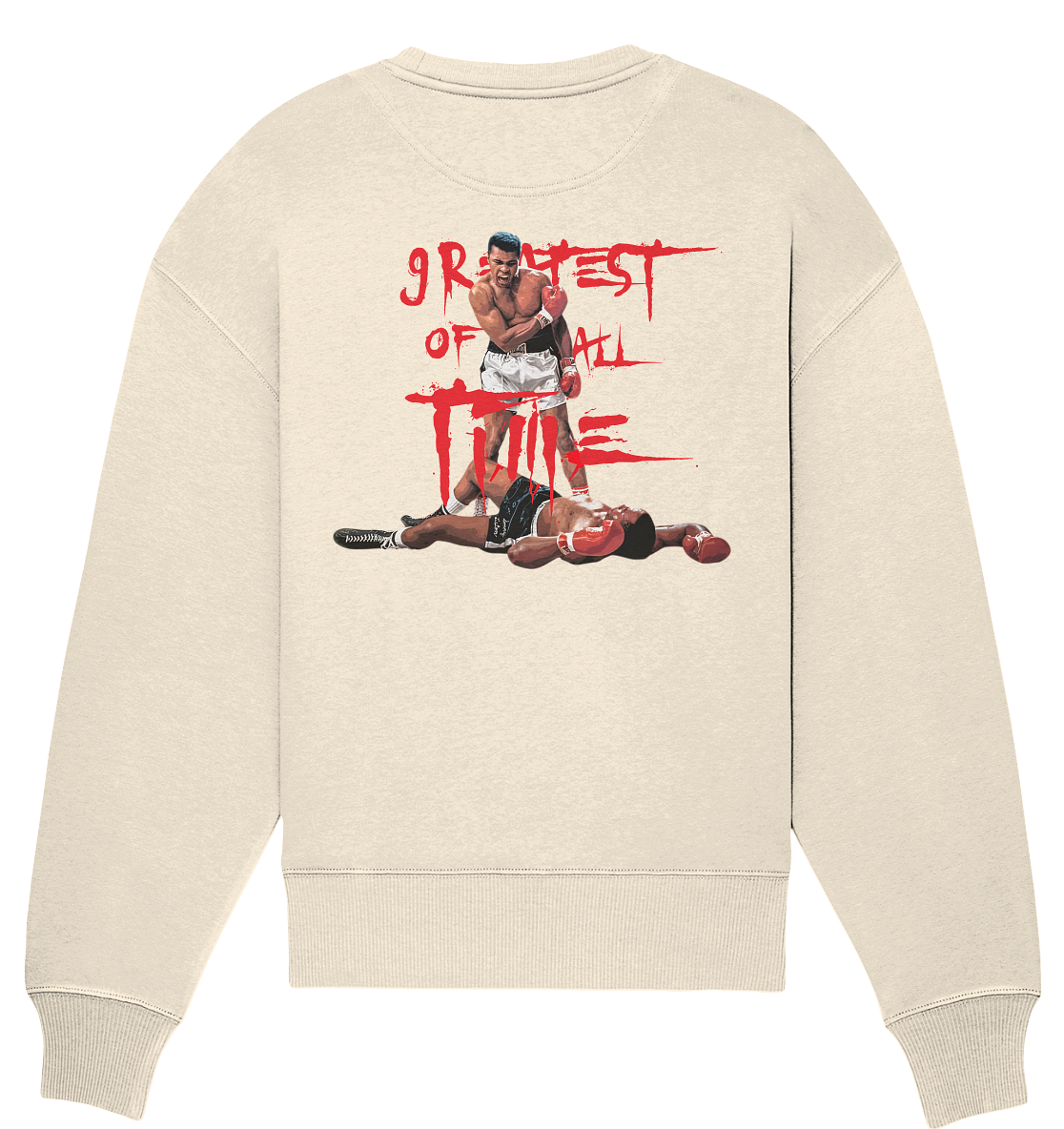 Aq Vogue DTF greatest of all time - Organic Oversize Sweatshirt