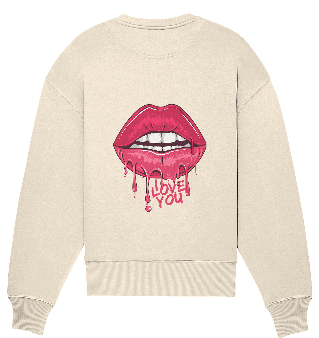 Aq Vogue DTF I Love You - Organic Oversize Sweatshirt