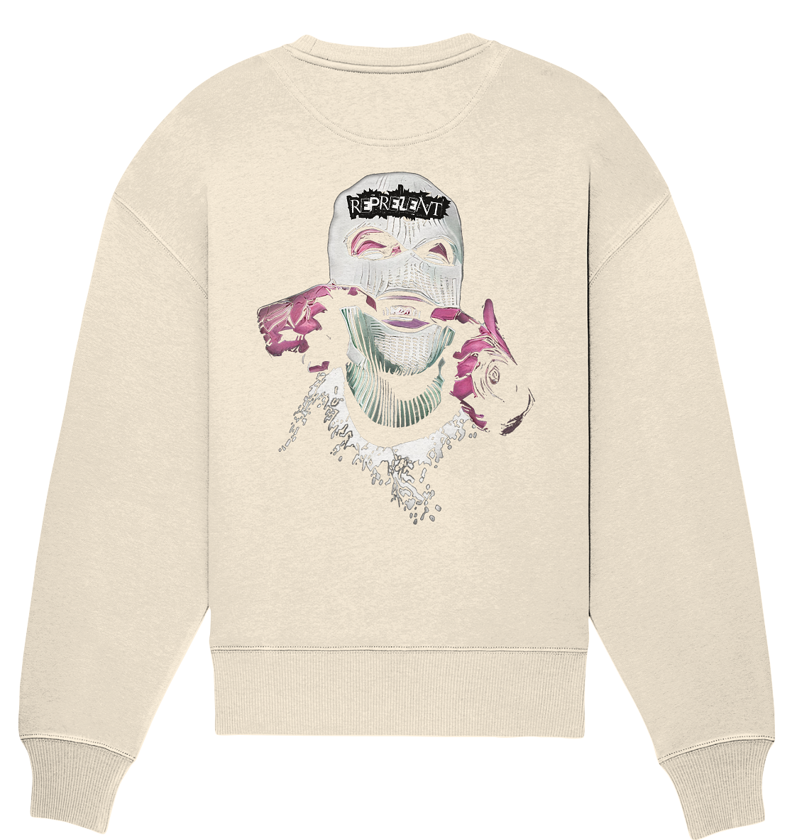 Aq Vogue DTF masked - Organic Oversize Sweatshirt