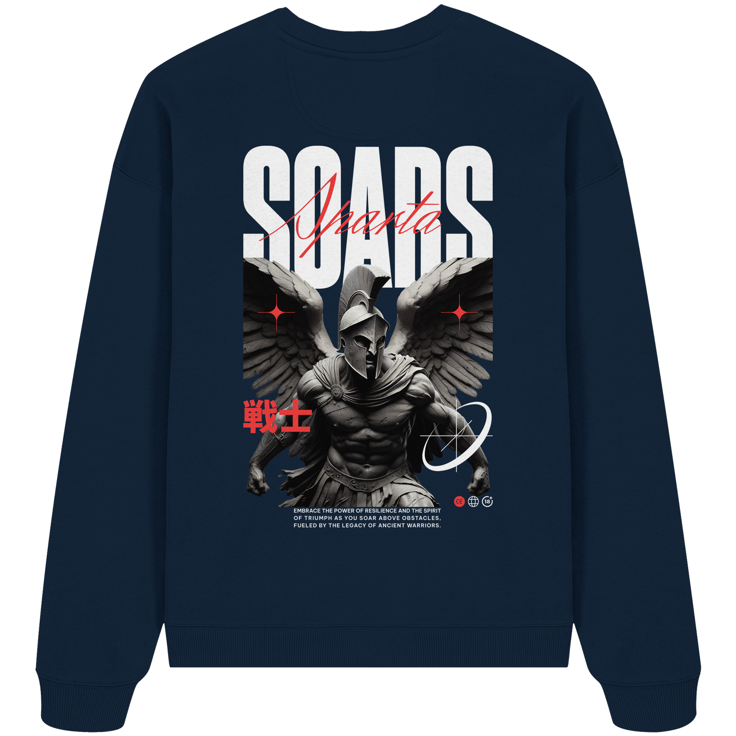 Aq Vogue DTF Spartan Wings - Organic Oversize Sweatshirt
