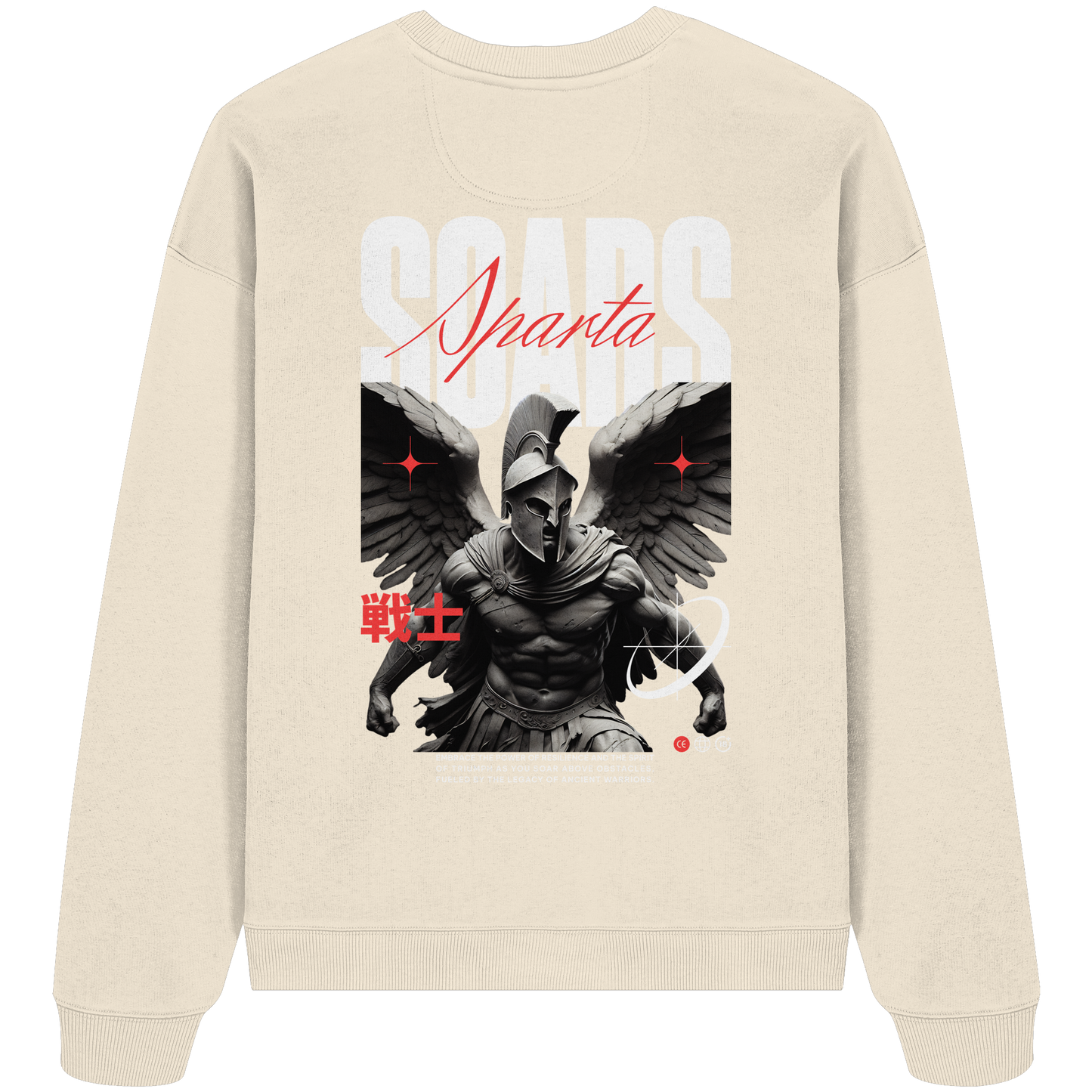 Aq Vogue DTF Spartan Wings - Organic Oversize Sweatshirt