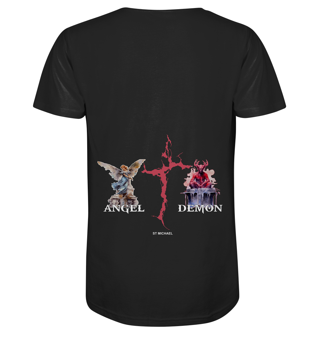 Aq Vogue DTF Angel Demon - Organic Shirt