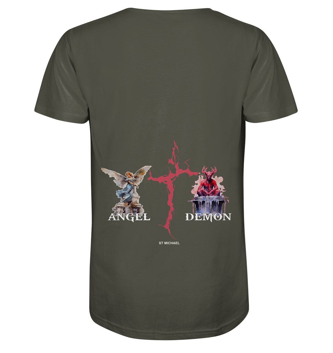 Aq Vogue DTF Angel Demon - Organic Shirt