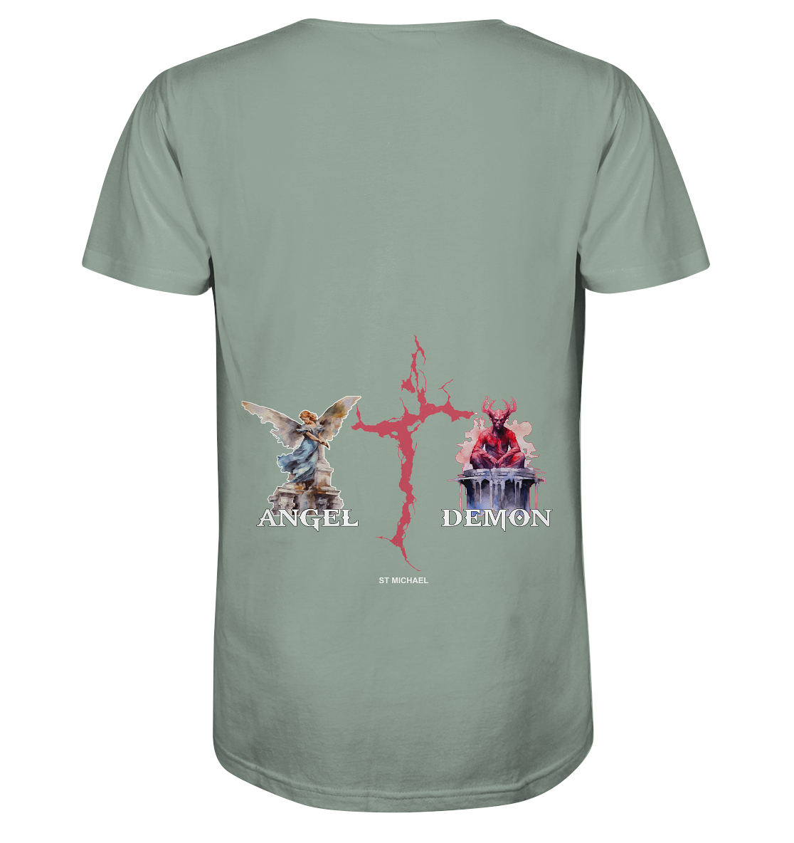 Aq Vogue DTF Angel Demon - Organic Shirt