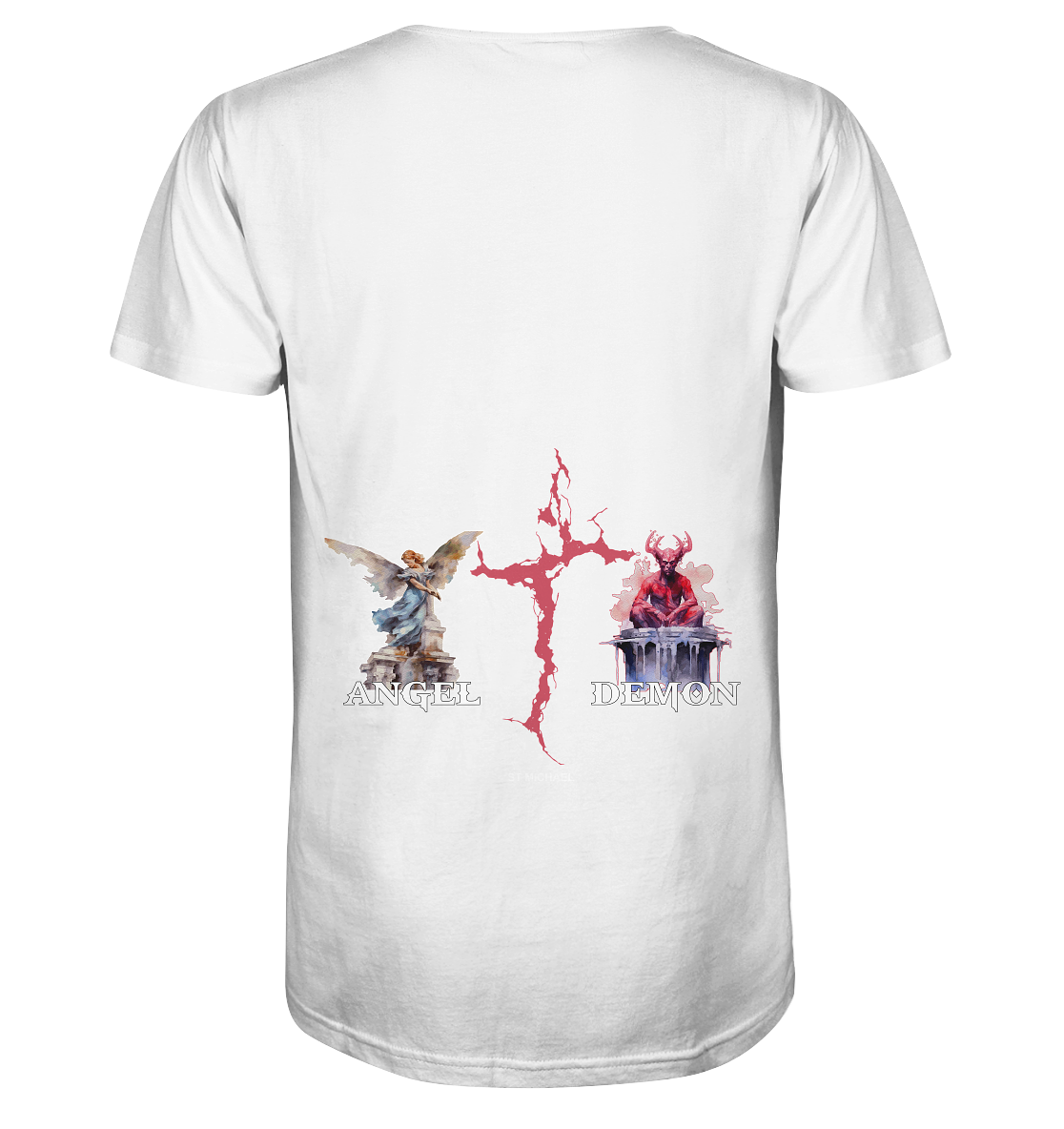 Aq Vogue DTF Angel Demon - Organic Shirt