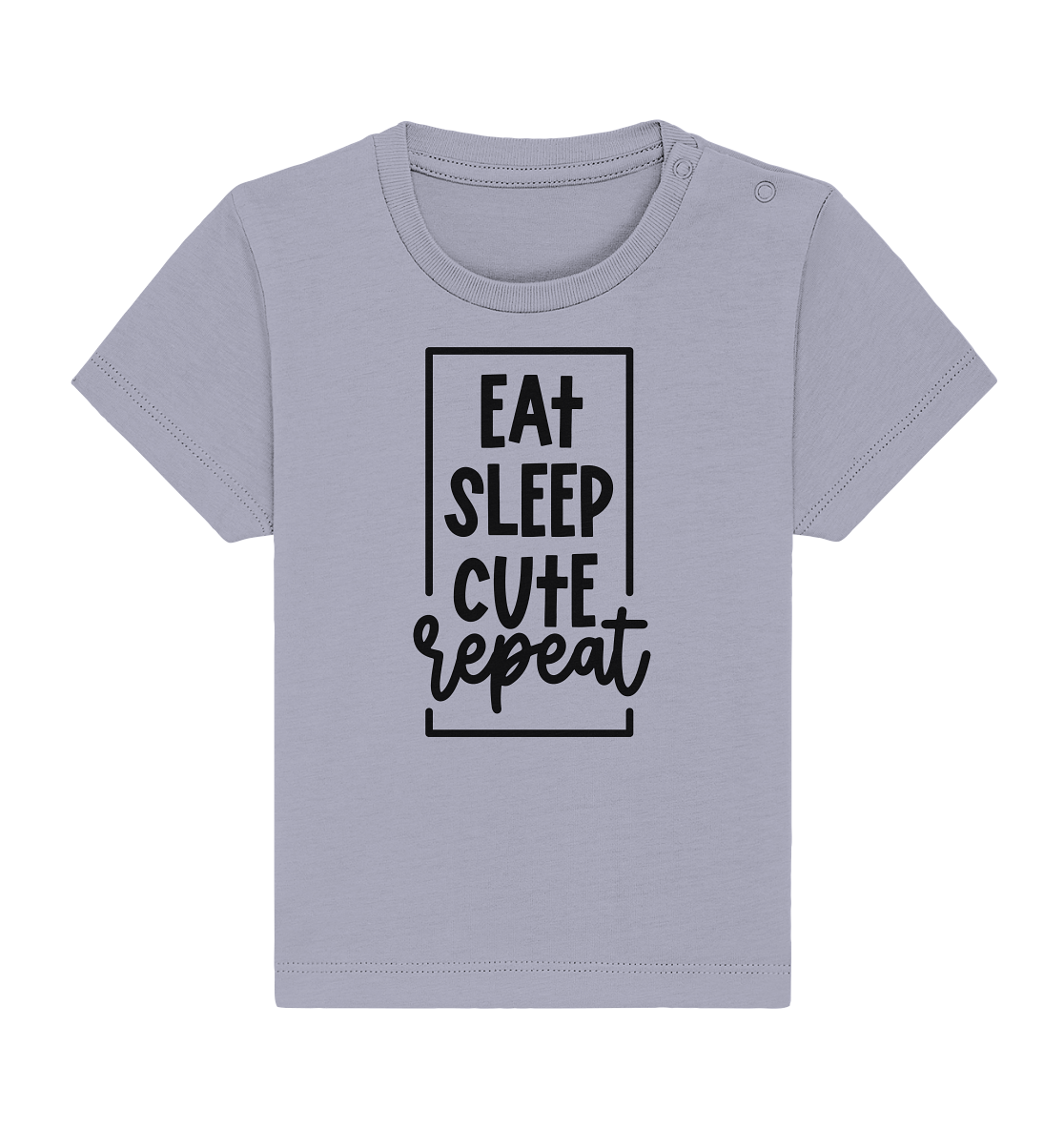 eat sleep cute repeat - Baby Organic Shirt