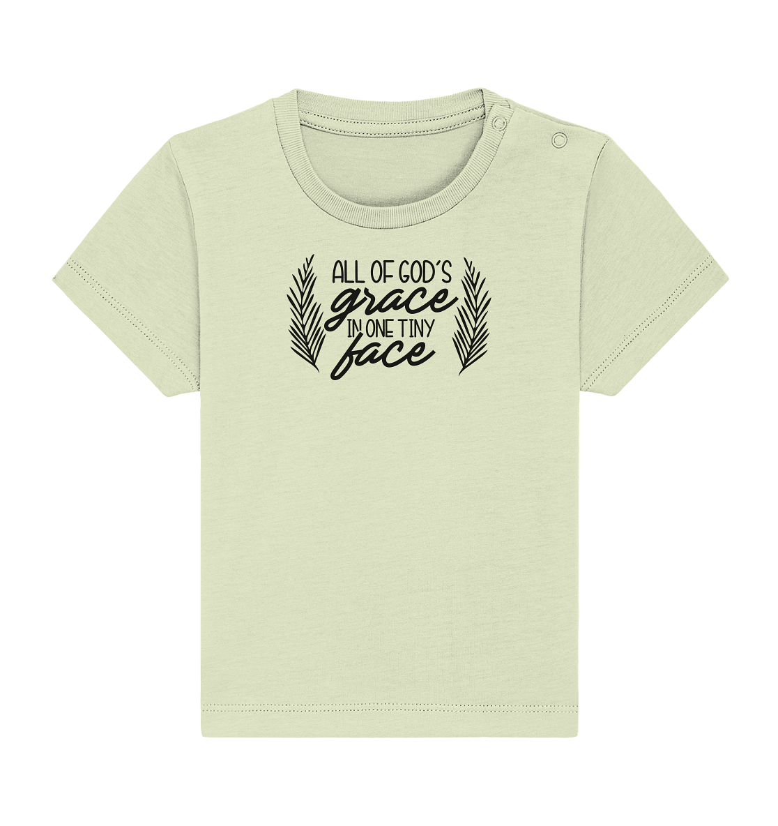 all of gods grace in one tiny face - Baby Organic Shirt