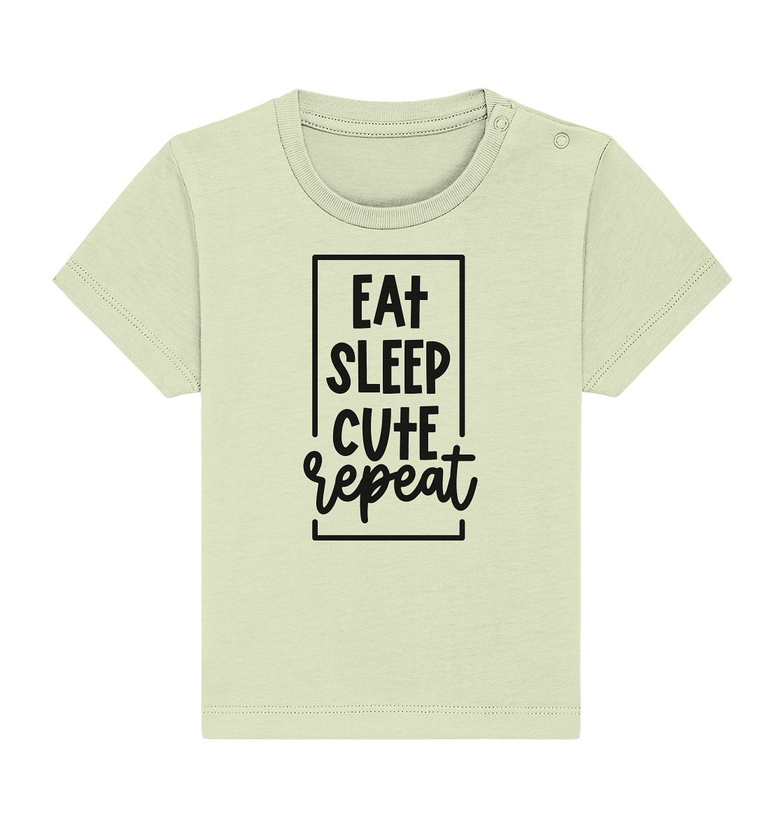eat sleep cute repeat - Baby Organic Shirt