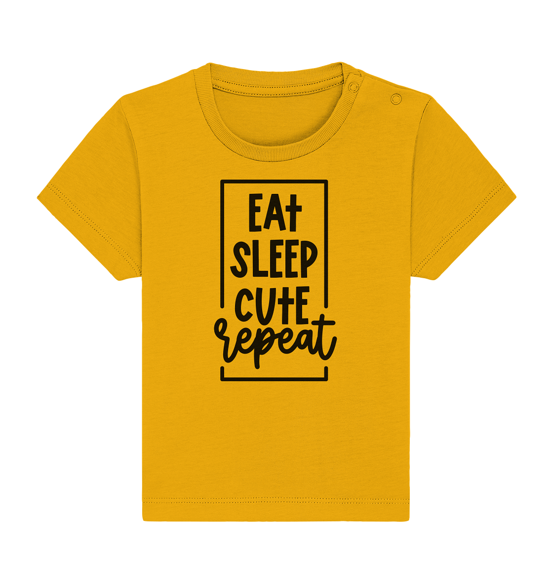eat sleep cute repeat - Baby Organic Shirt