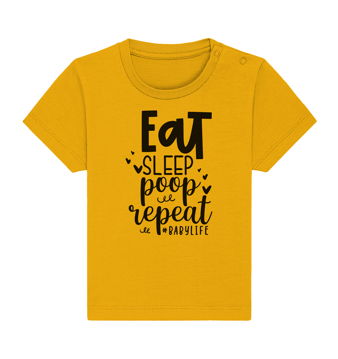 eat sleep poop repeat - Baby Organic Shirt