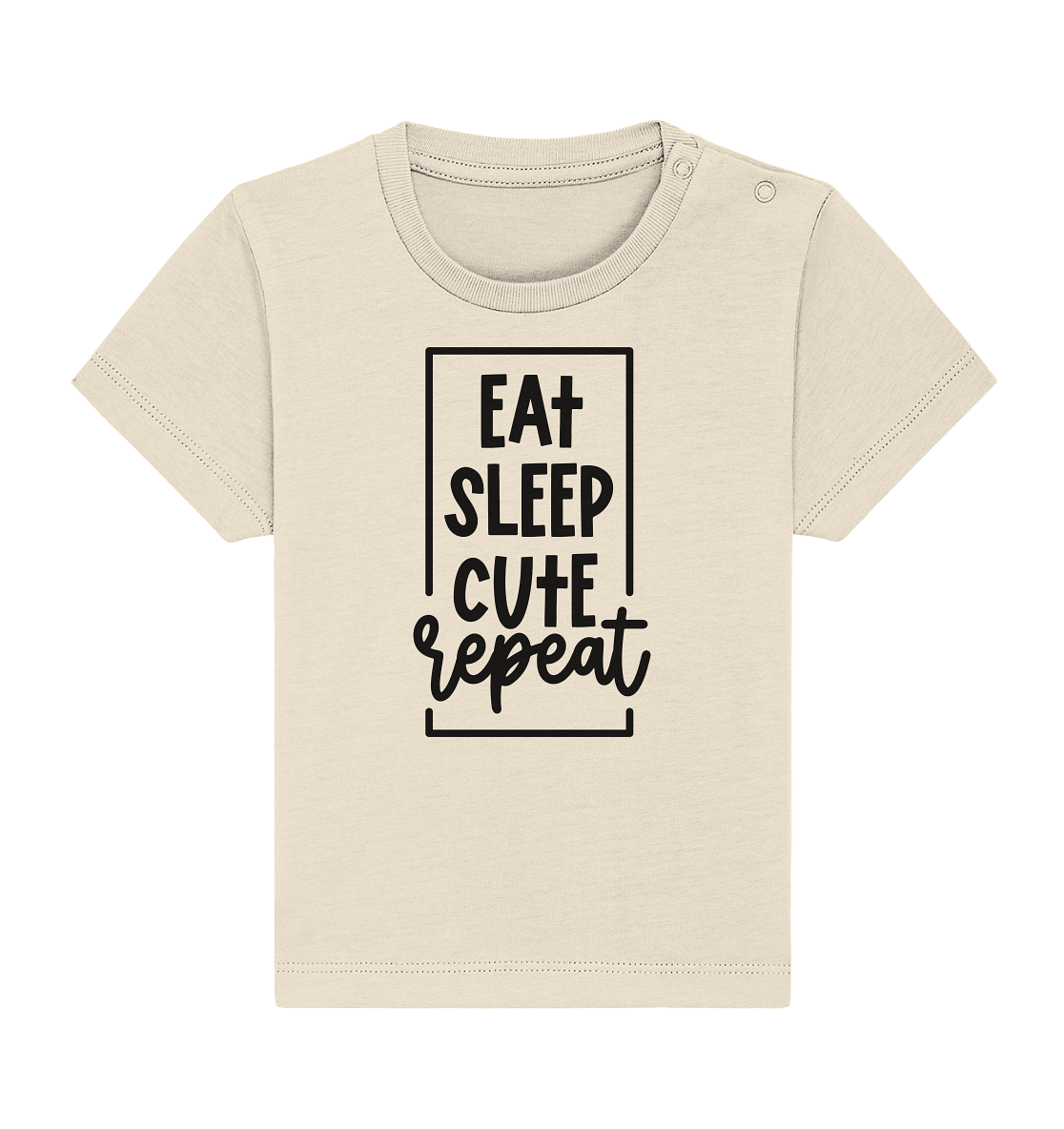 eat sleep cute repeat - Baby Organic Shirt
