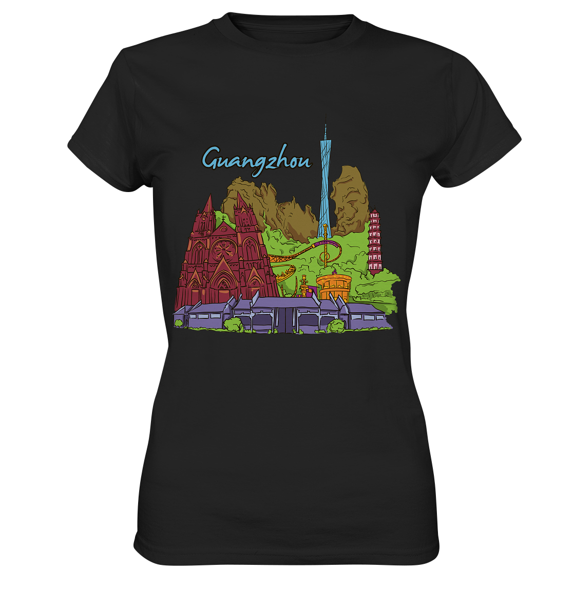 Guangzhou - Ladies Premium Shirt