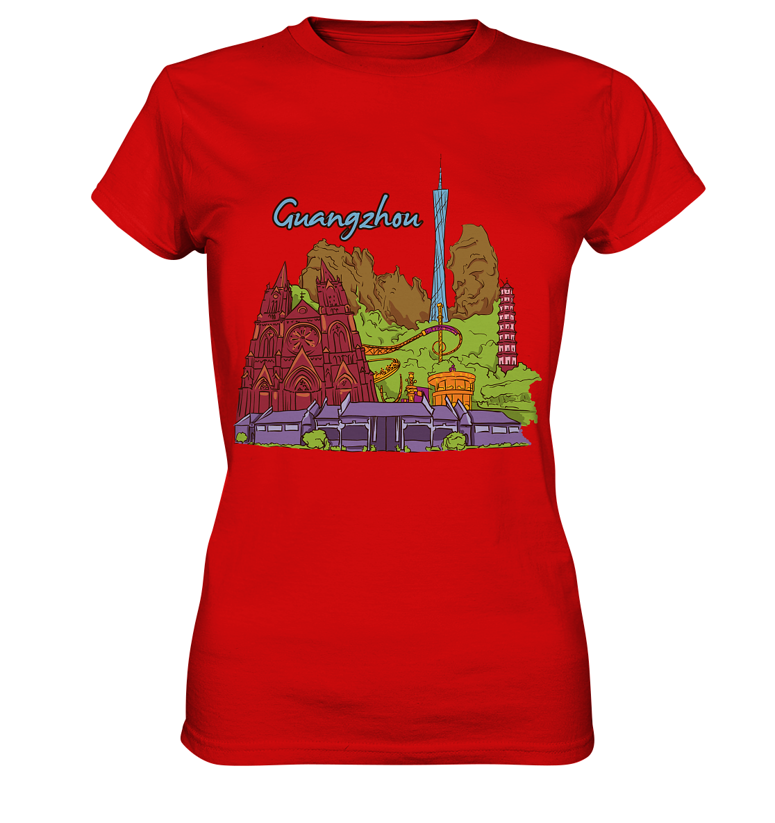 Guangzhou - Ladies Premium Shirt