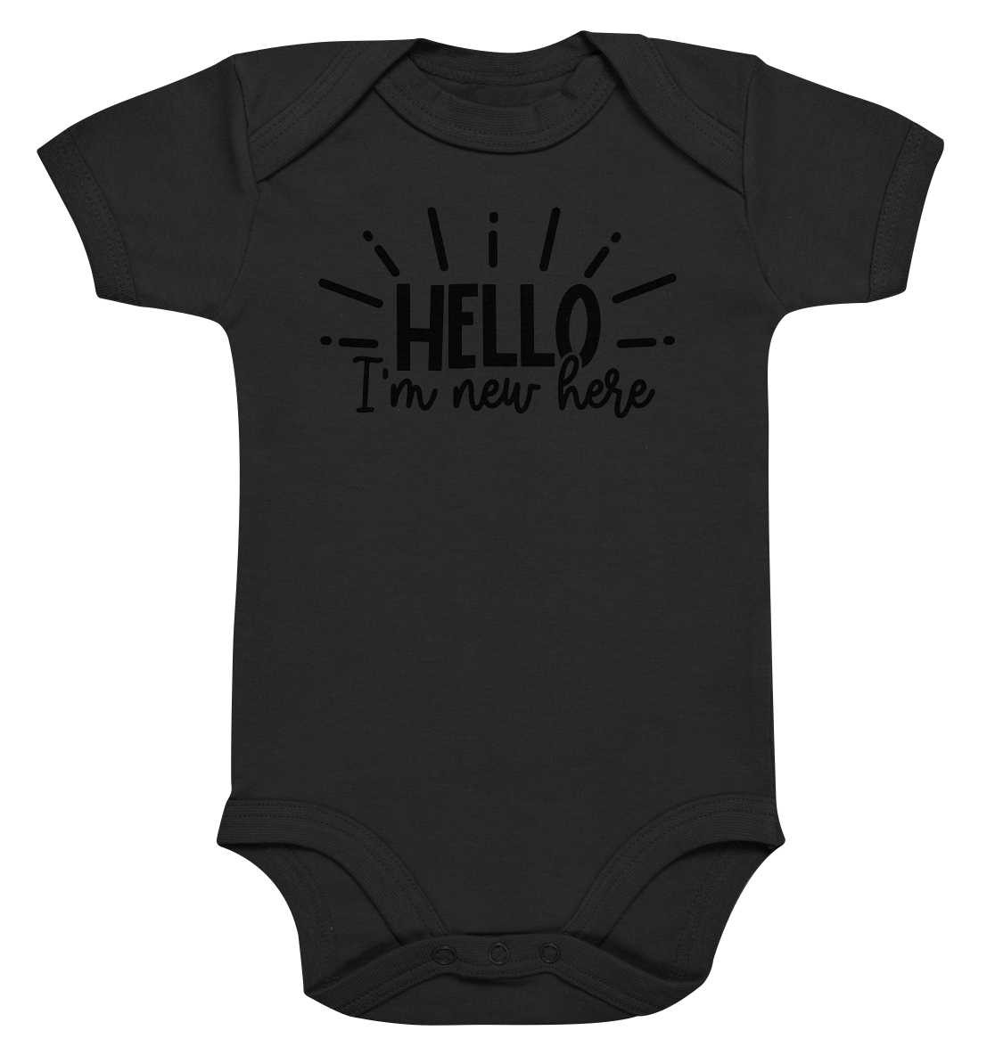 hello im new herer - Organic Baby Bodysuite