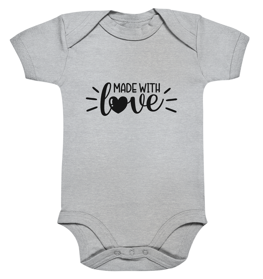 made with love - Organic Baby Bodysuite