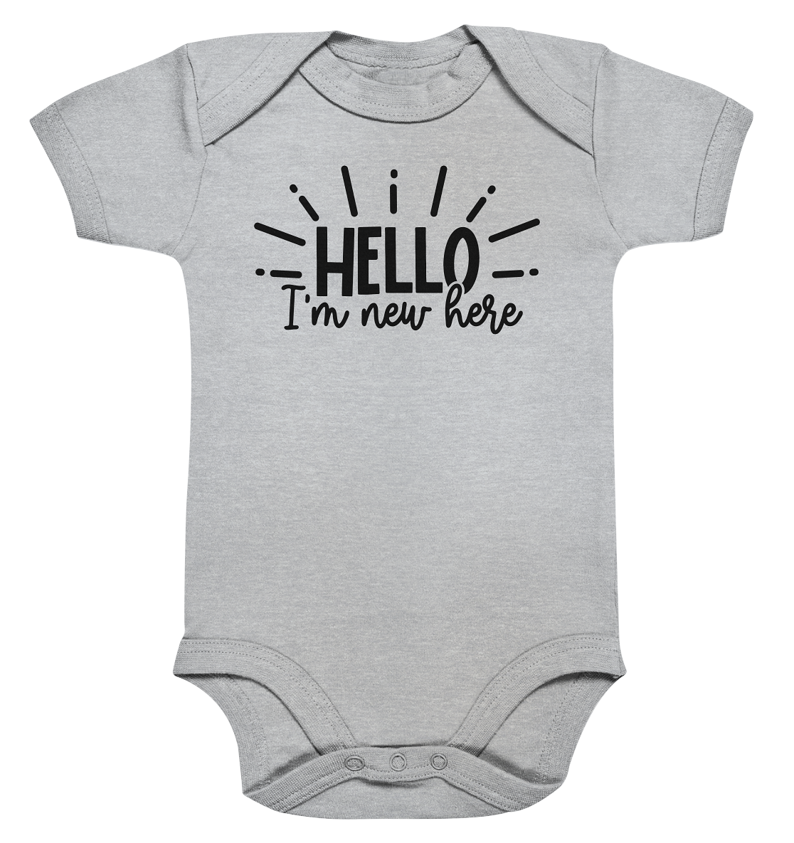 hello im new herer - Organic Baby Bodysuite
