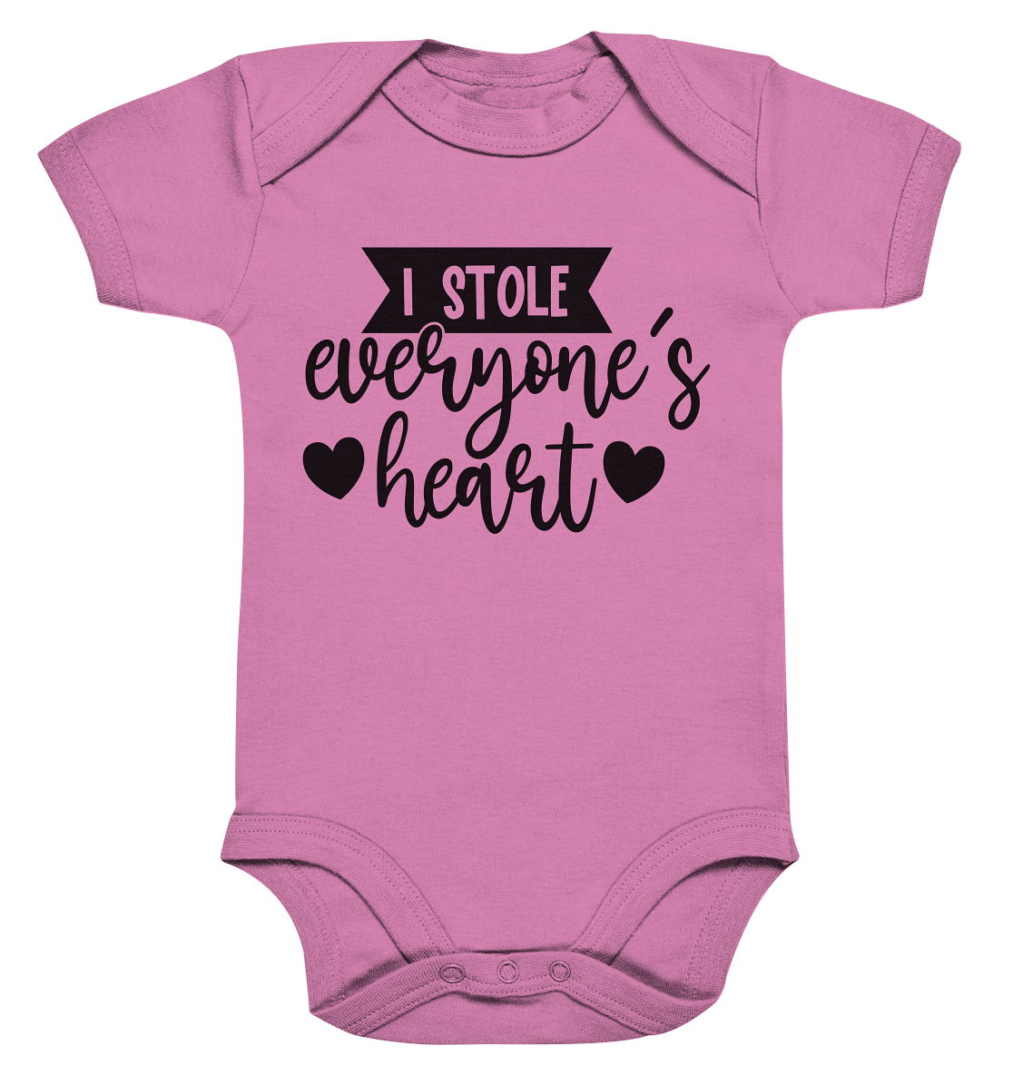 i stole everyones heart - Organic Baby Bodysuite