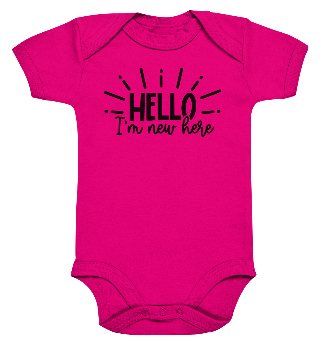 hello im new herer - Organic Baby Bodysuite