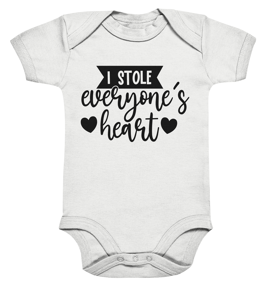 i stole everyones heart - Organic Baby Bodysuite