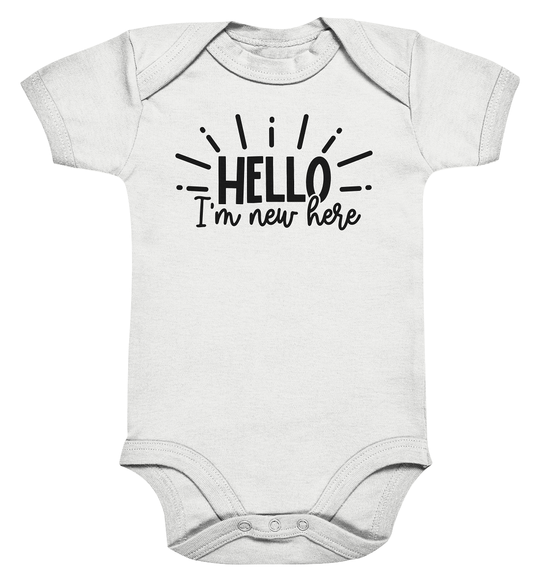 hello im new herer - Organic Baby Bodysuite