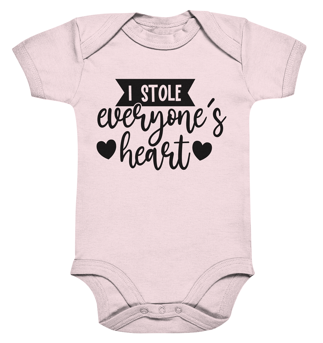 i stole everyones heart - Organic Baby Bodysuite