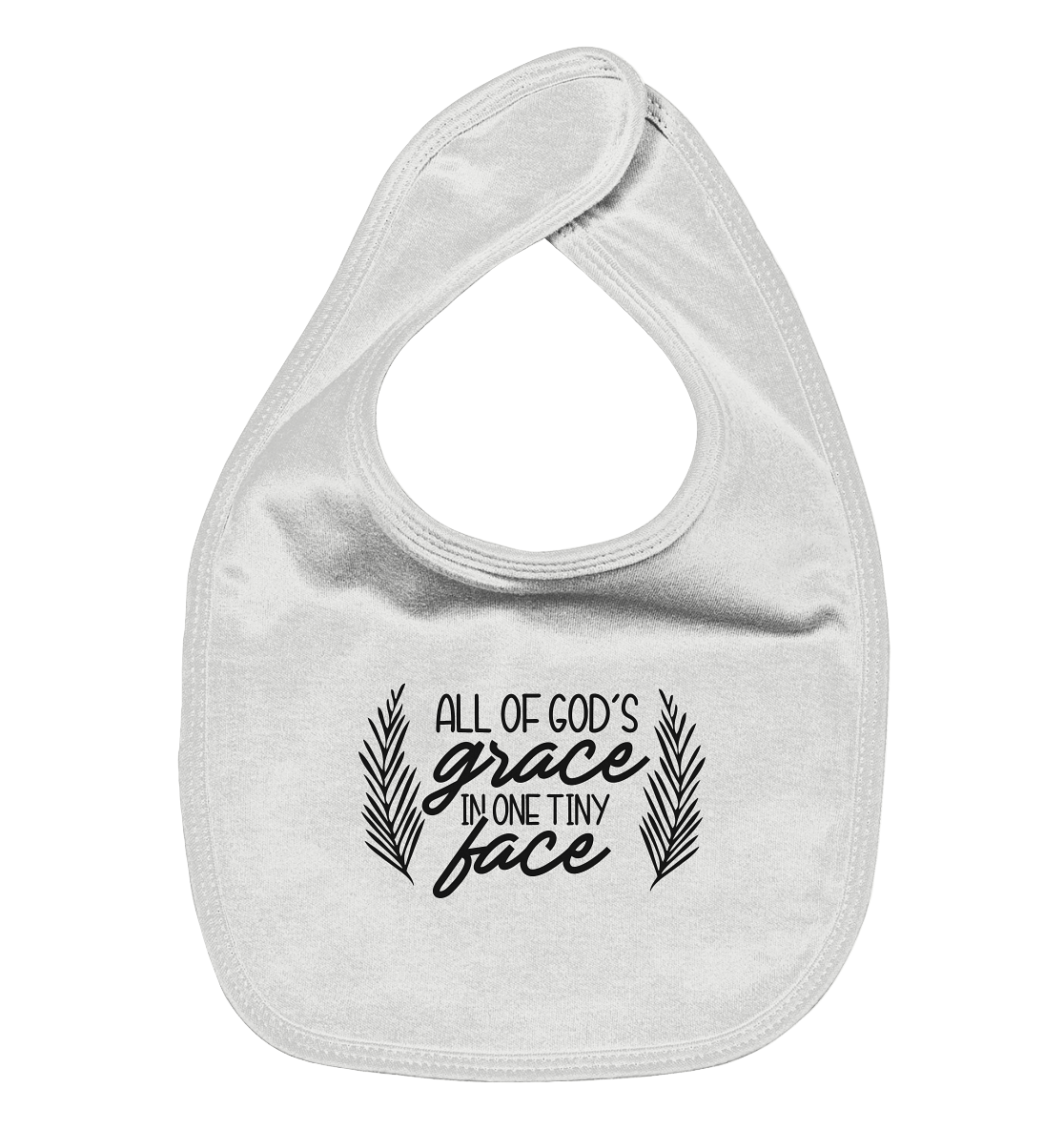 all of gods grace in one tiny face - Organic Baby-Lätzchen
