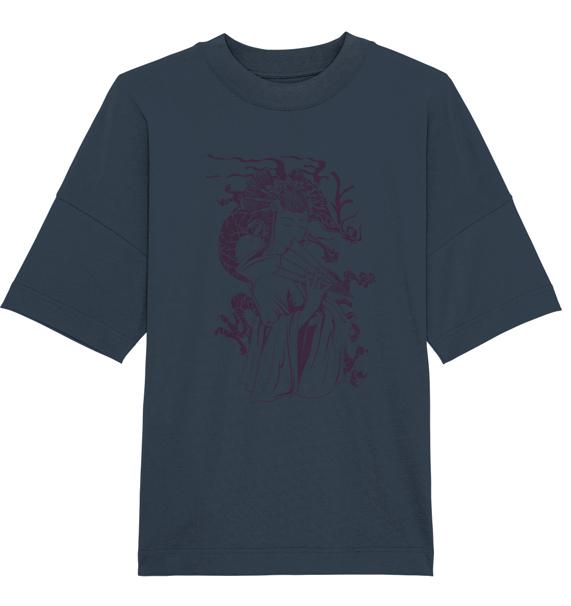 Geisha Dragon - Organic Oversize Shirt