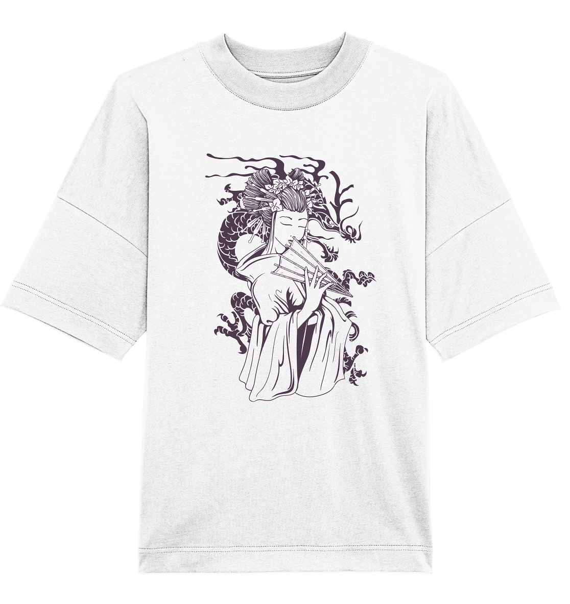 Geisha Dragon - Organic Oversize Shirt