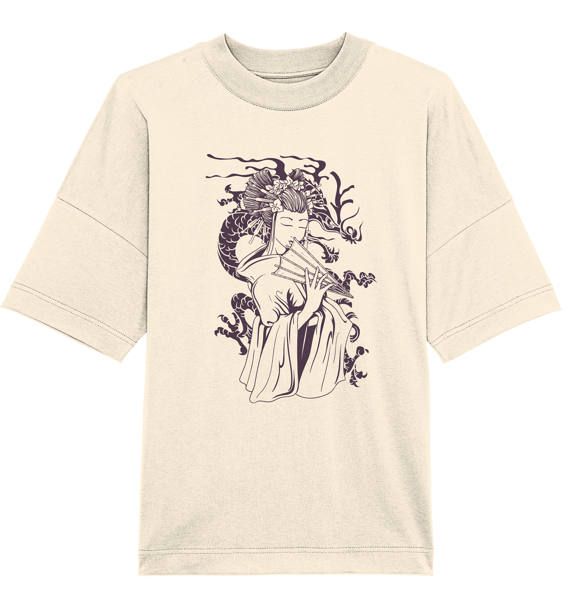Geisha Dragon - Organic Oversize Shirt