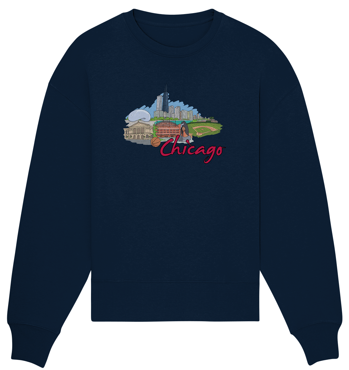 Chicago - Organic Oversize Sweatshirt