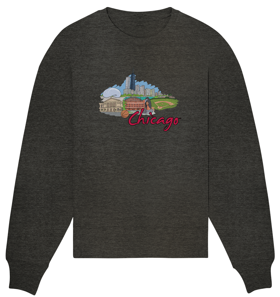 Chicago - Organic Oversize Sweatshirt