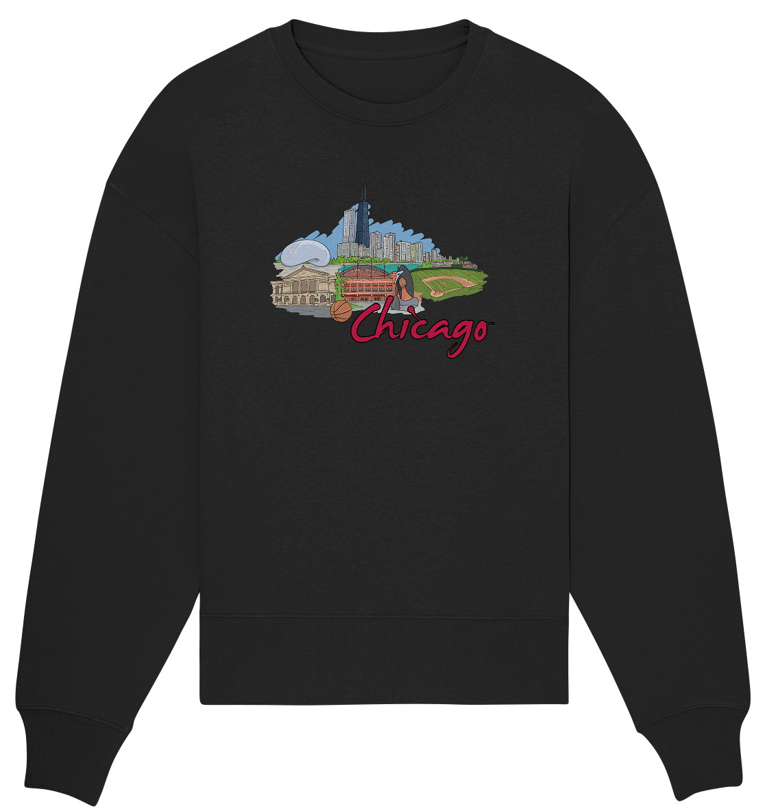 Chicago - Organic Oversize Sweatshirt