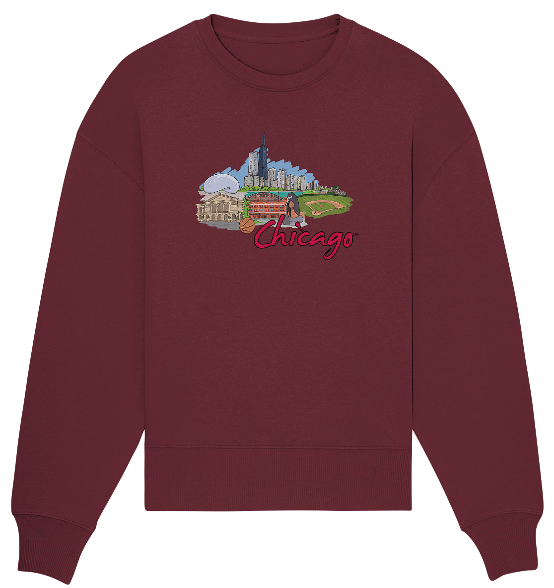Chicago - Organic Oversize Sweatshirt